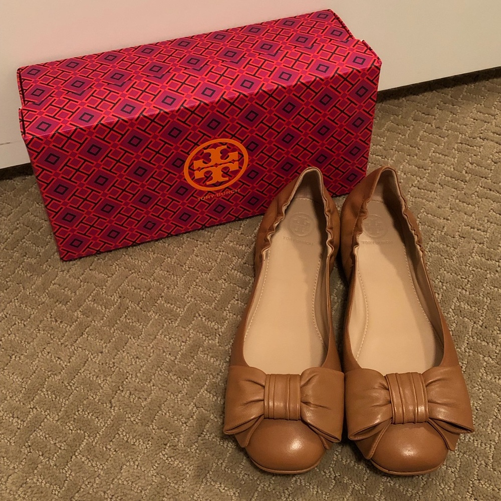 Tory Burch Divine Bow Ballet Flats 10.5